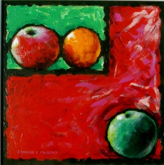 Fruit with green rectangle 60cm x 60cm
